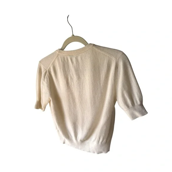 White+Warren Cream Button-Up Cardigan - Picture 2 of 3